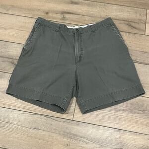 Sz 38 Columbia Mens Cargo Shorts Canvas Hiking Camping Zipper Pocket Cotton Gray